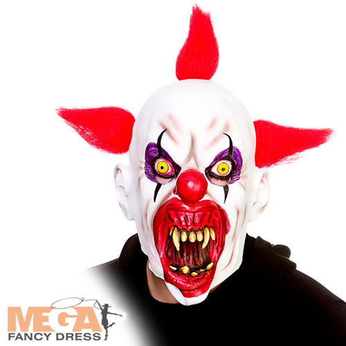 Cannibal Clown Latex Mask Horrifying Circus Accessory