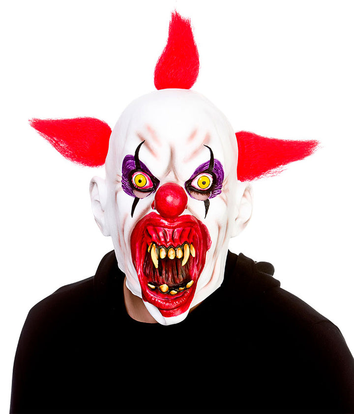 Cannibal Clown Latex Mask Horrifying Circus Accessory