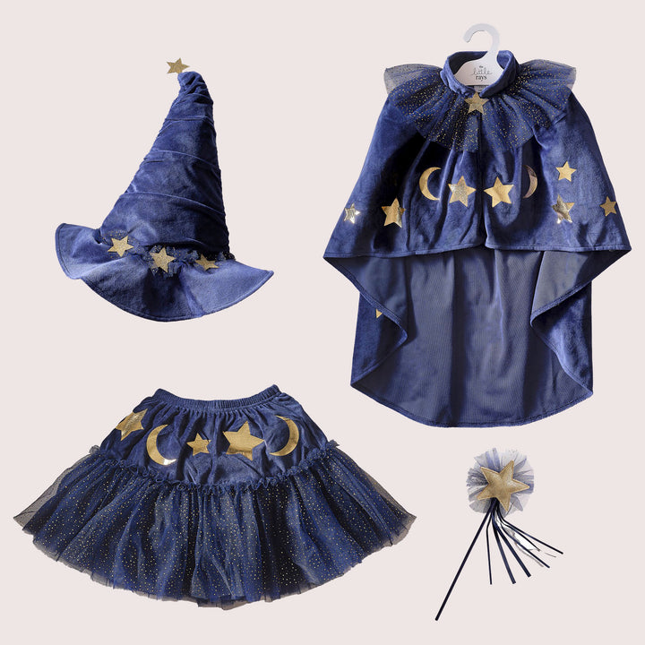 Premium Velvet Witch Girls Halloween Costume