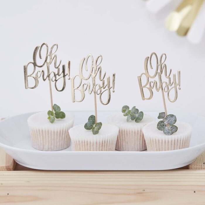 Oh Baby Cake Toppers Sweet Baby Shower Decor