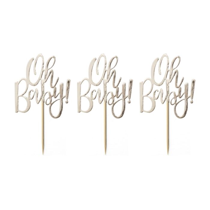 Oh Baby Cake Toppers Sweet Baby Shower Decor