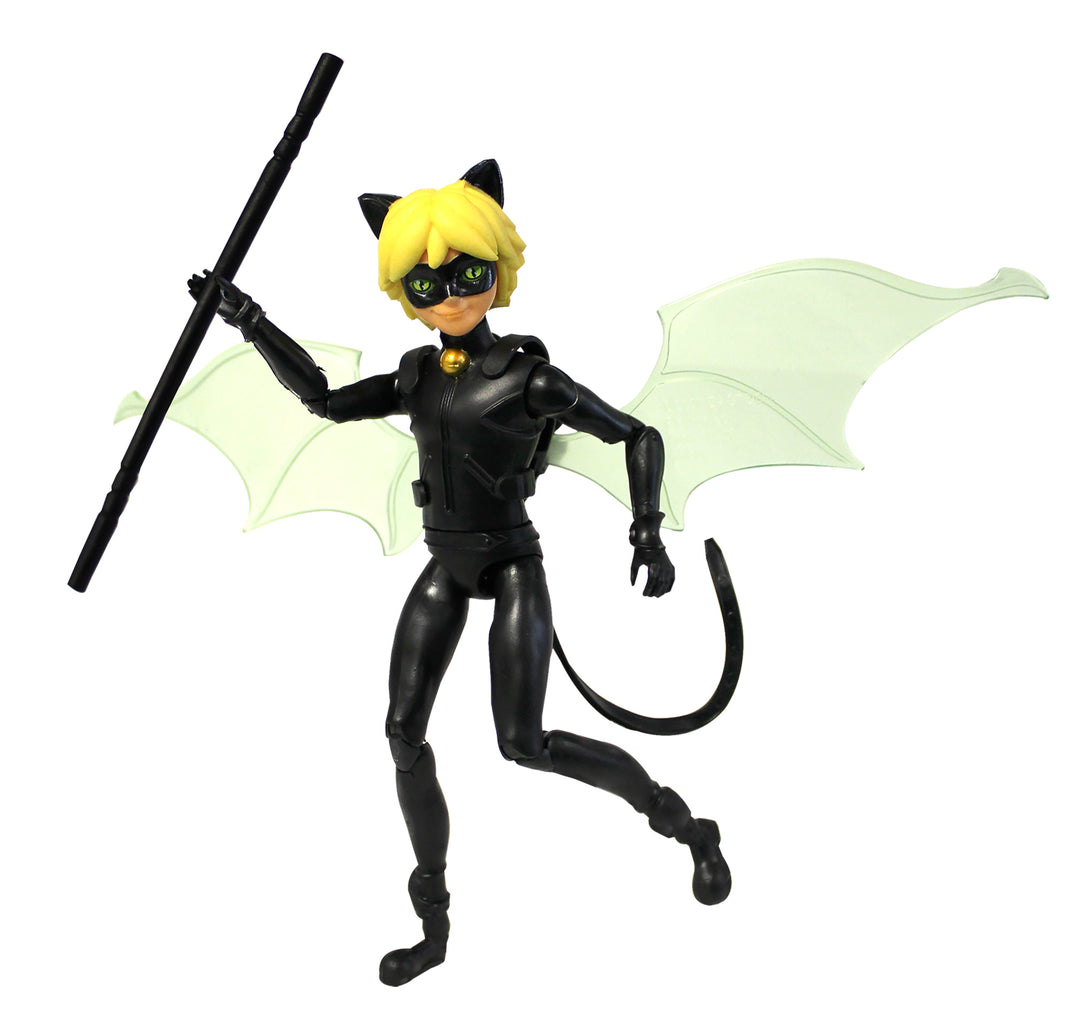 Cat Noir Doll Miraculous Lady Bug - Weapon & Battle Wings Kids Toy