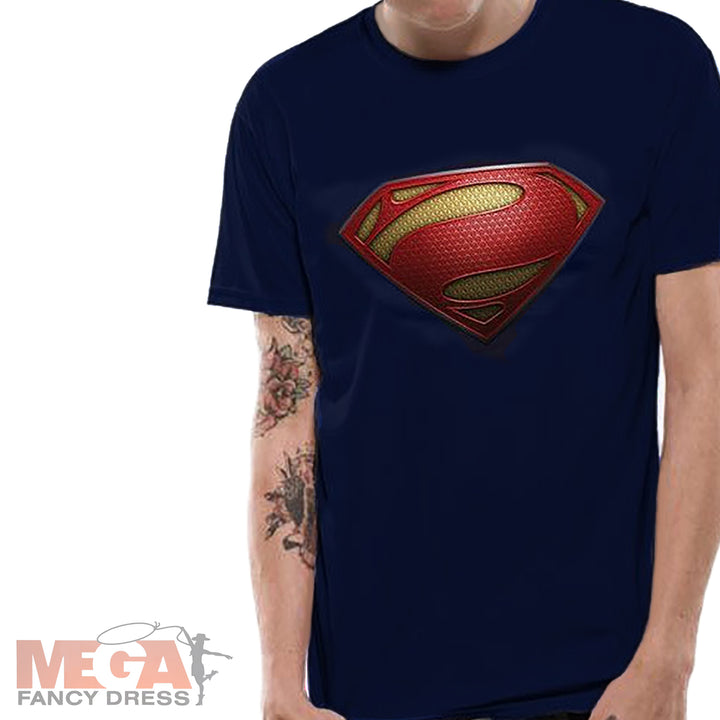 Superman Textured Logo Unisex T-Shirt XXL Fan Apparel