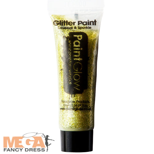 Gold Glitter Face & Body Gel Glamorous Costume Accessory