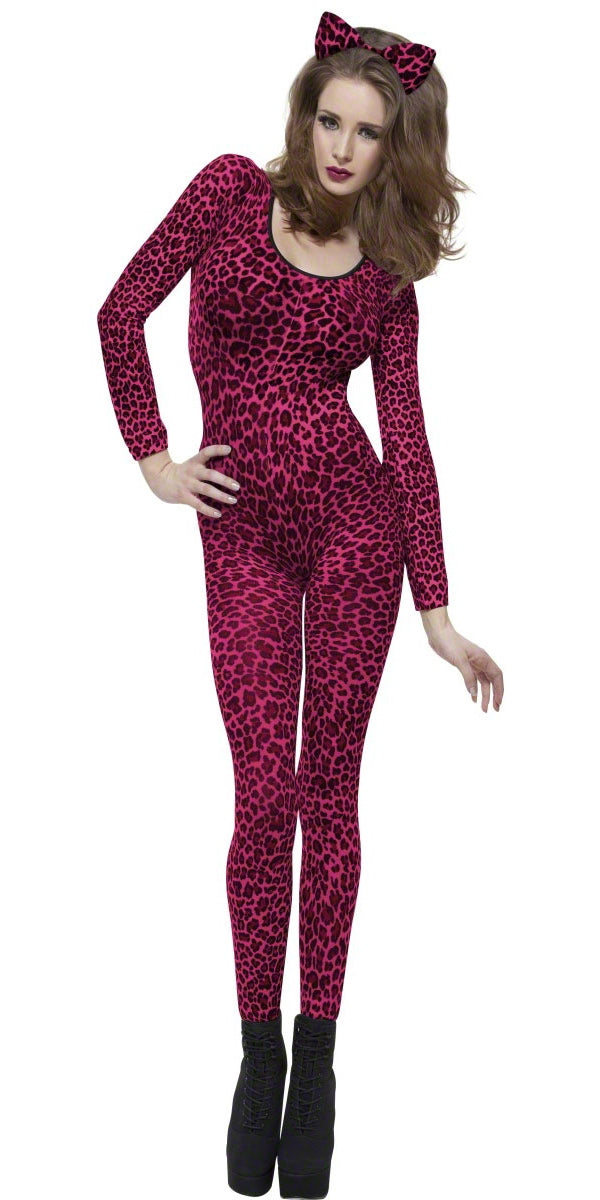 Animal-Themed Leopard Print Bodysuit Costume