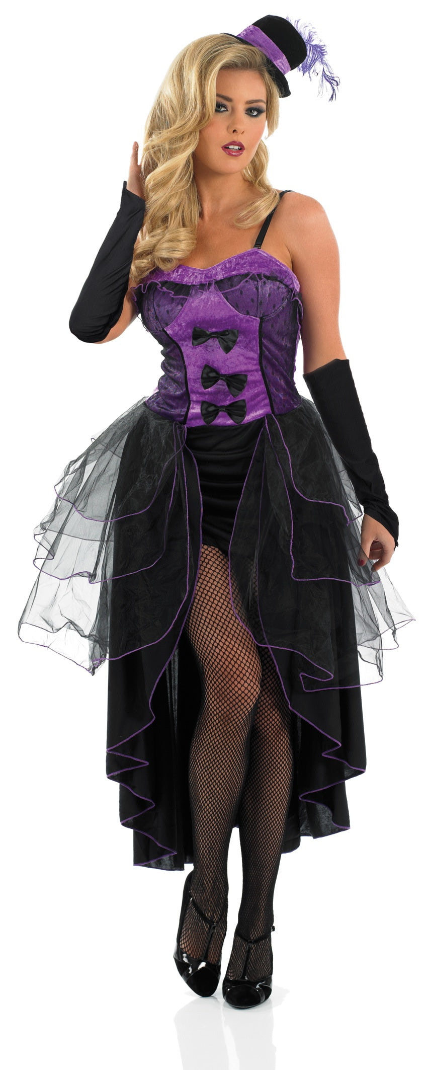 Women s Purple Burlesque Dancer Cabaret Costume