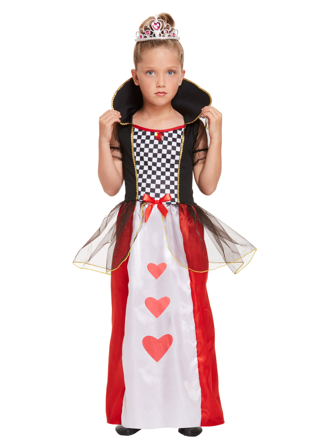 Queen Of Hearts Girls Playing Card Royalty Fancy Dress