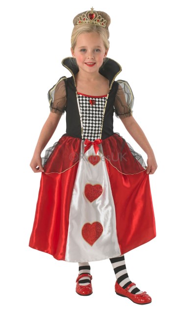 Girls World Book Day Queen of Hearts Fancy Dress Costume