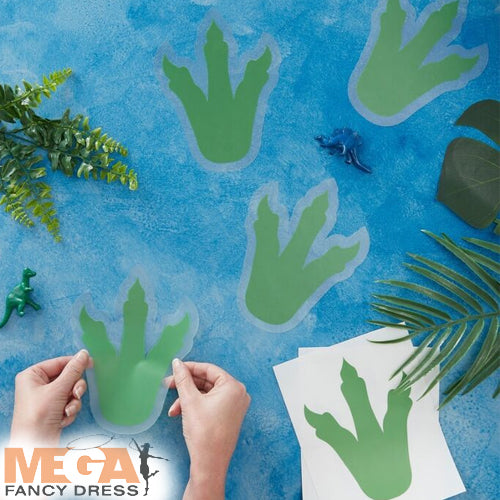 Dinosaur Party Footprint Stickers Party Decorations