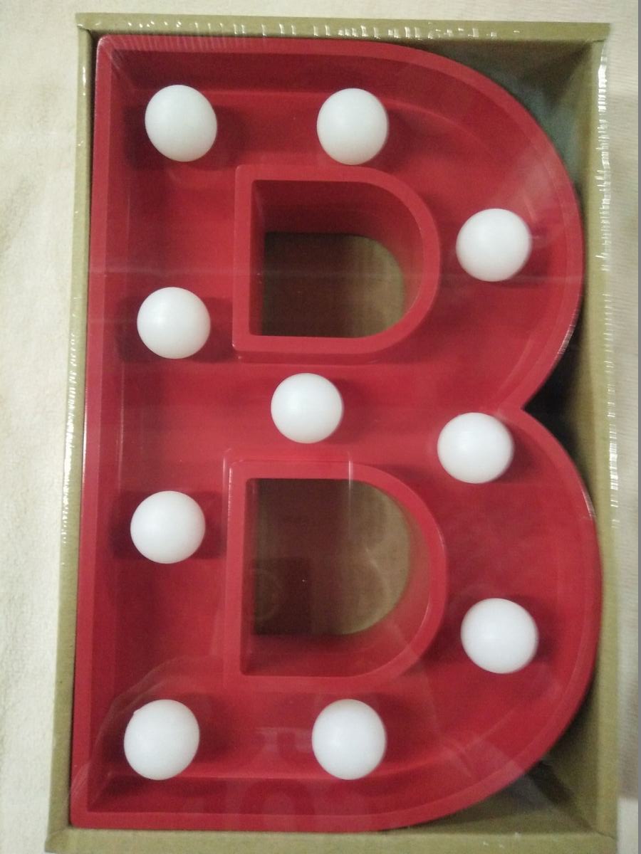 LED Light Up Letters - Red Decorative Accessory