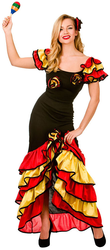 Ladies Rumba Dancer Latin Dance Costume