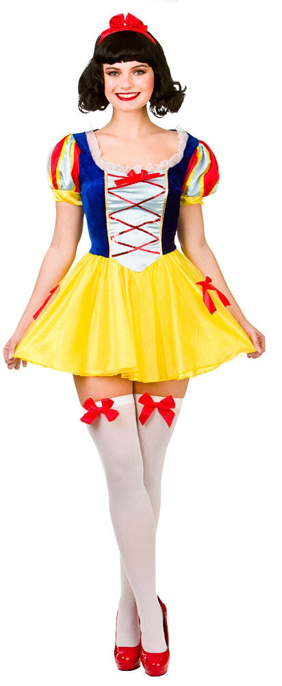 Ladies Snow White Fairy Tale Princess World Book Day Costume