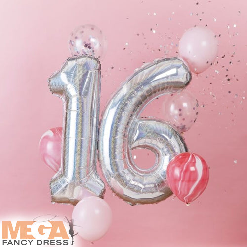 16th Birthday Balloon Bundle Celebration Decor