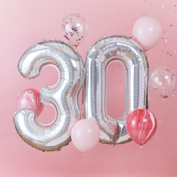 30th Birthday Balloon Bundle Celebration Decor