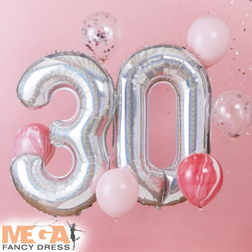 30th Birthday Balloon Bundle Celebration Decor