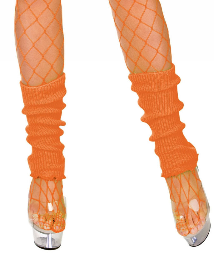 Neon Orange Leg warmers