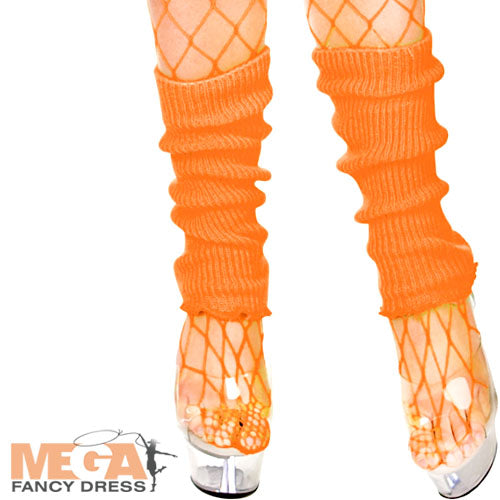 Neon Orange Leg warmers