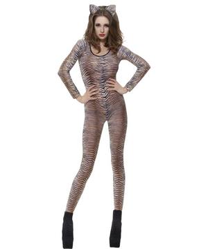 Animal-Themed Leopard Print Bodysuit Costume