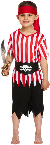 Boys Pirate High Seas Buccaneer Caribbean World Book Day Costume