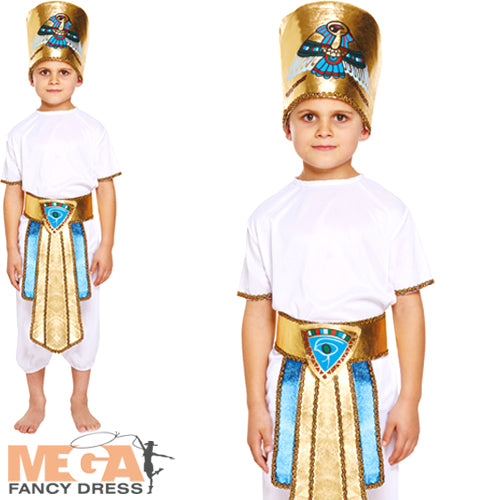 Boys Egyptian King Pharaoh Historical Book Day Fancy Dress Costume