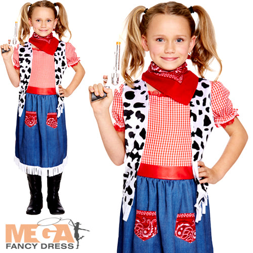 Denim Cowgirl Kid's Western Outfit Costume