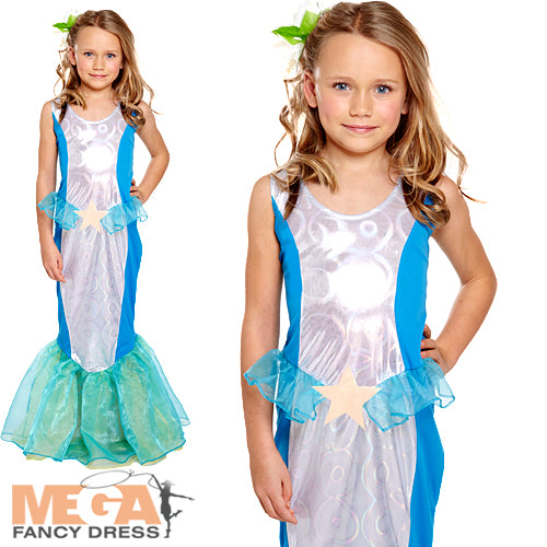 Girls Mythical Mermaid Fancy Dress World Book Day Costume