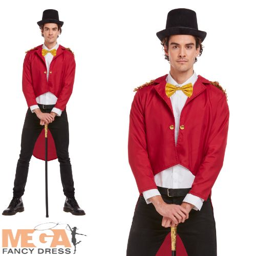 Men's Circus Ringmaster Commanding Jacket Costume