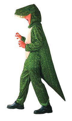 Kids Green Dinosaur Prehistoric Creature Costume