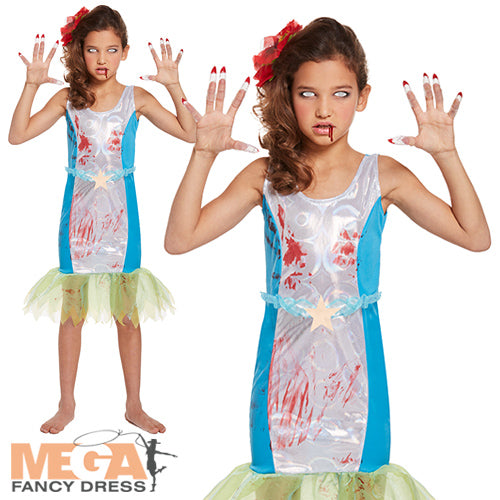 Zombie Mermaid Girls Underwater Undead Costume