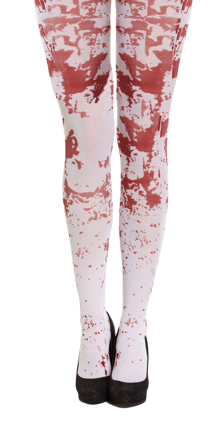 Blood Splattered Tights for Ladies Horror Costume Accessory