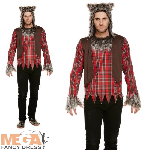 Men's Werewolf Halloween Fierce Lycanthrope Costume