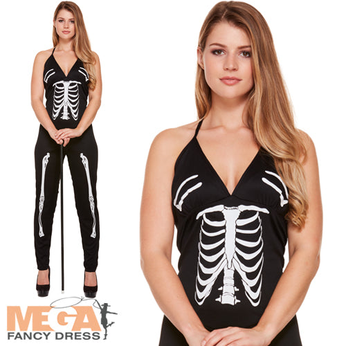 Skeleton Suit for Ladies Halloween Costume