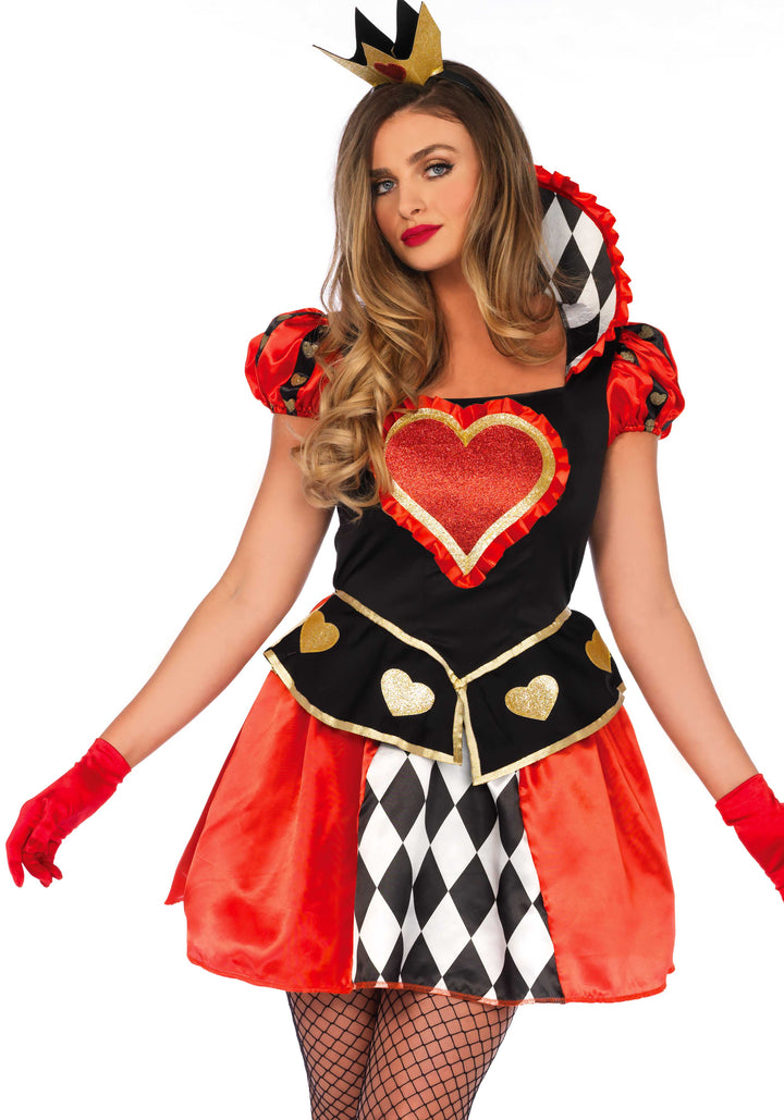 Queen Of Hearts Ladies Playing Card Royalty Fancy Dress