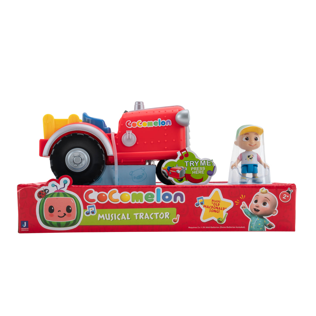 Cocomelon Musical Tractor Plus JJ Figure Song Playing Toy