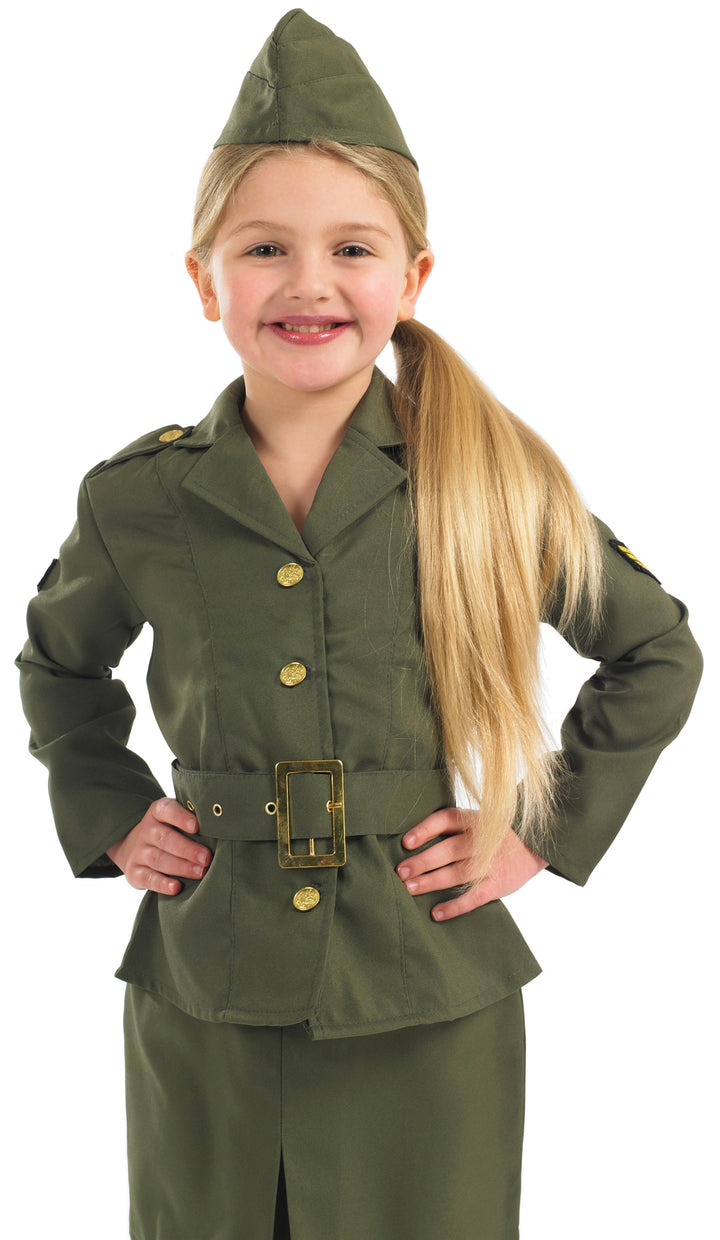 Girls Army Girl 1940s Military Uniform Costume
