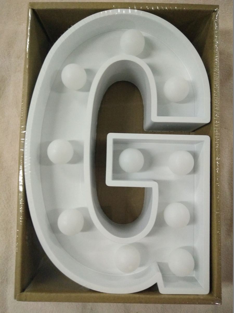 LED Light Up Letters - White Decorative Accessory