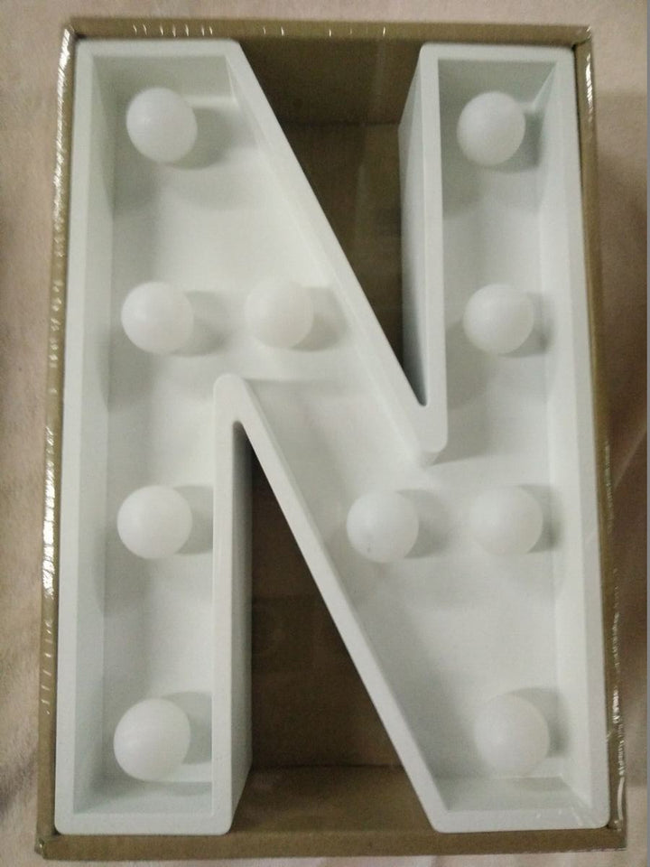 LED Light Up Letters - White Decorative Accessory