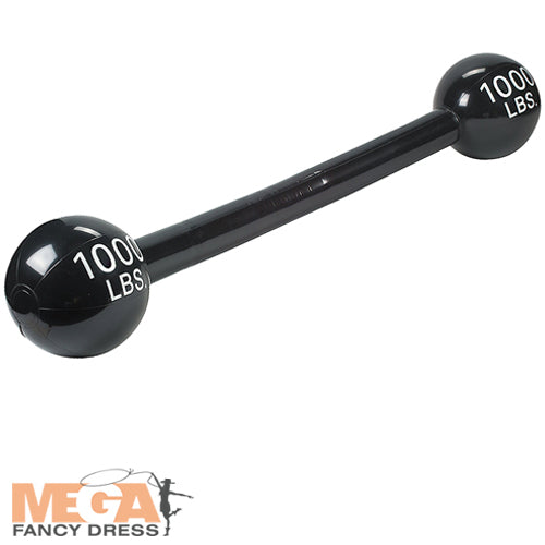 Inflatable Barbell Strongman Costume Accessory