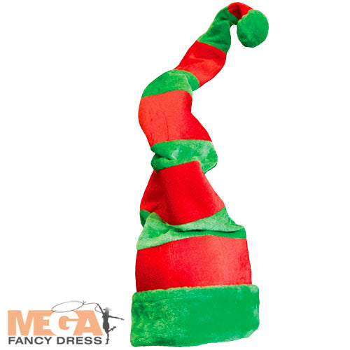 Giant Crazy Elf Hat Playful Christmas Costume Accessory
