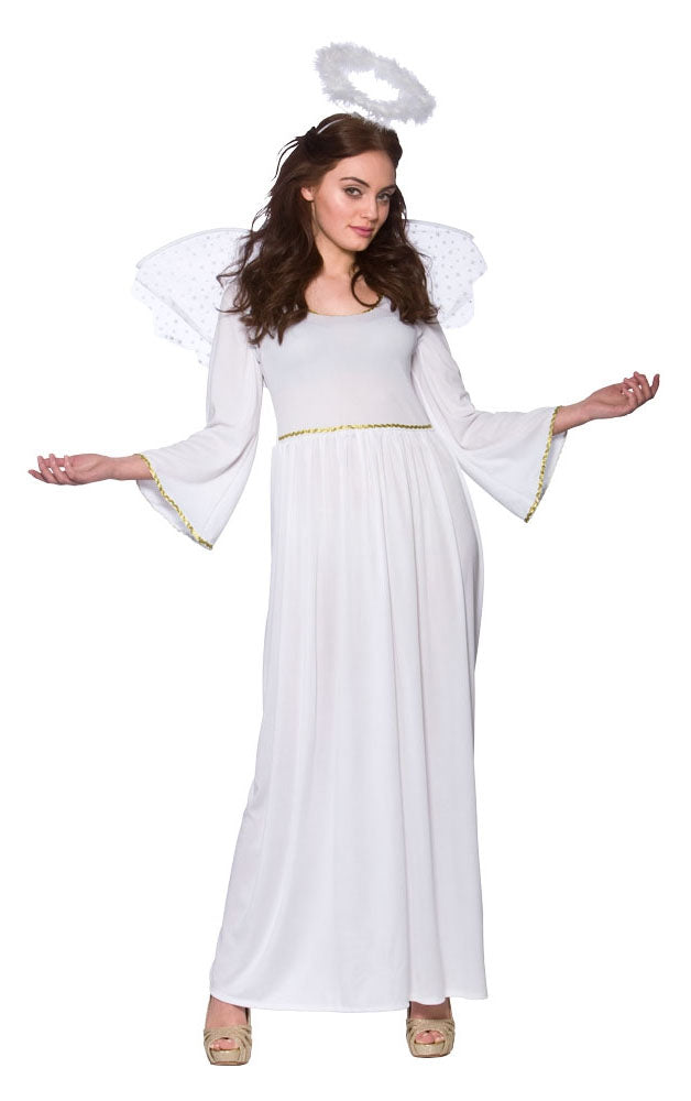 Ladies Christmas Angel Fancy Dress Costume Mega Fancy Dress UK