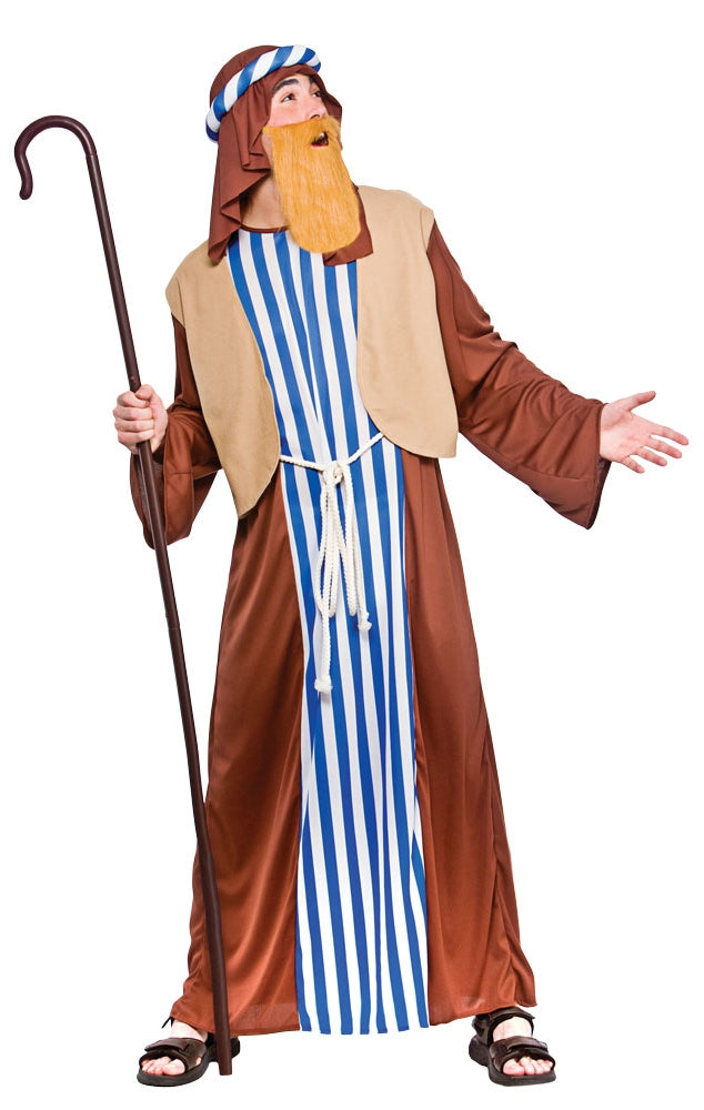 Men's Joseph Nativity Shepherd Fancy Dress Christmas Costume
