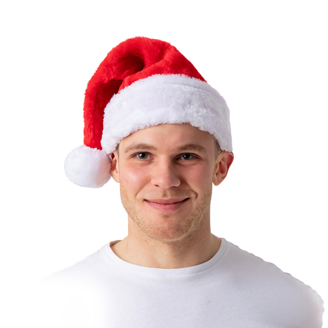 Super Deluxe Santa Hat Christmas Costume Accessory