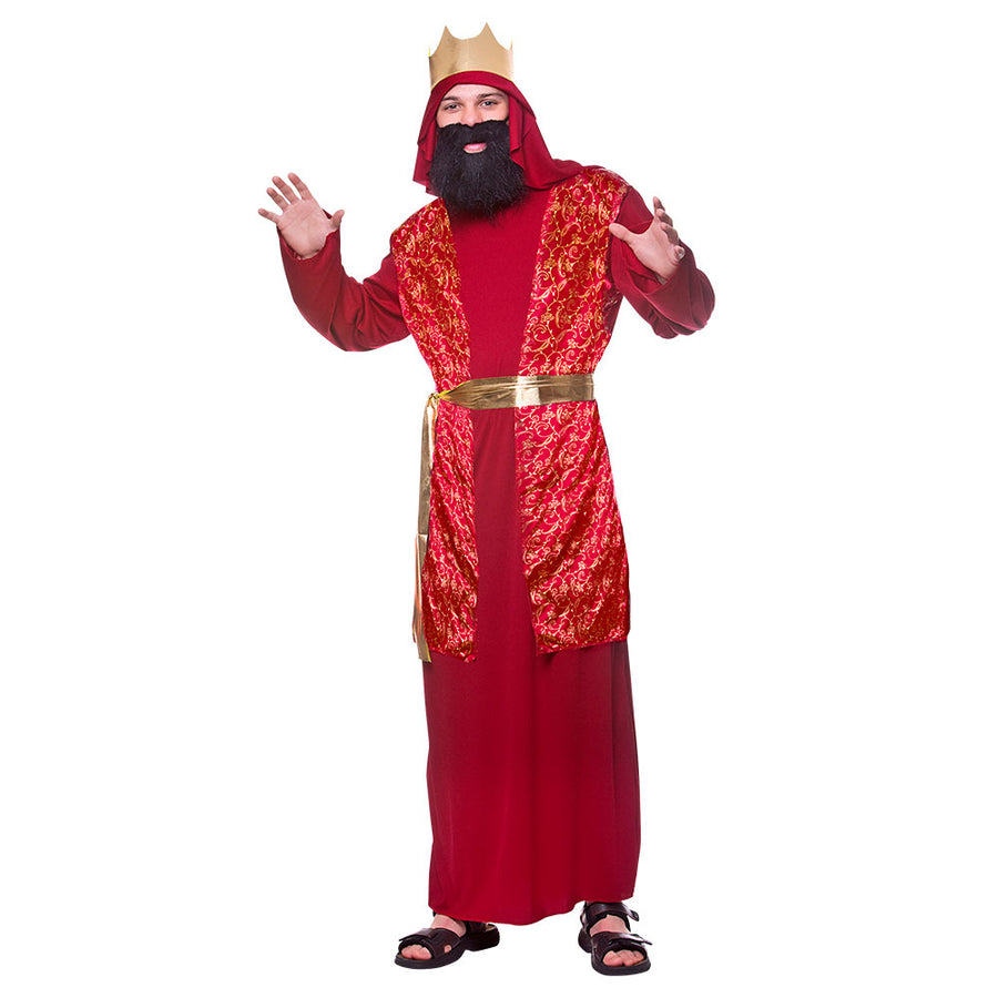 Men's Red Wise Man Nativity Costume