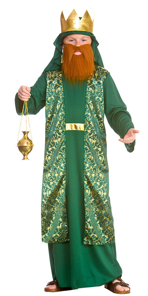 Kids Green Wise Man Nativity Costume