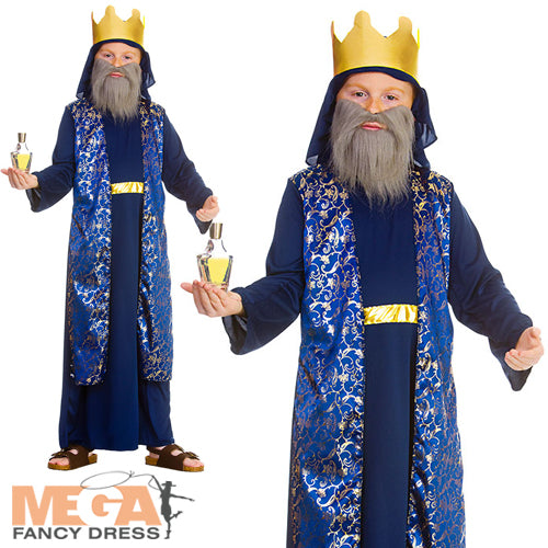 Kids Blue Wise Man Nativity Costume