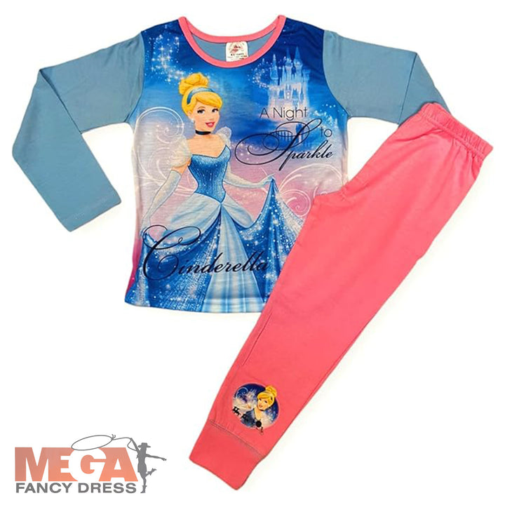 Official Disney Girls Cinderella Pyjamas