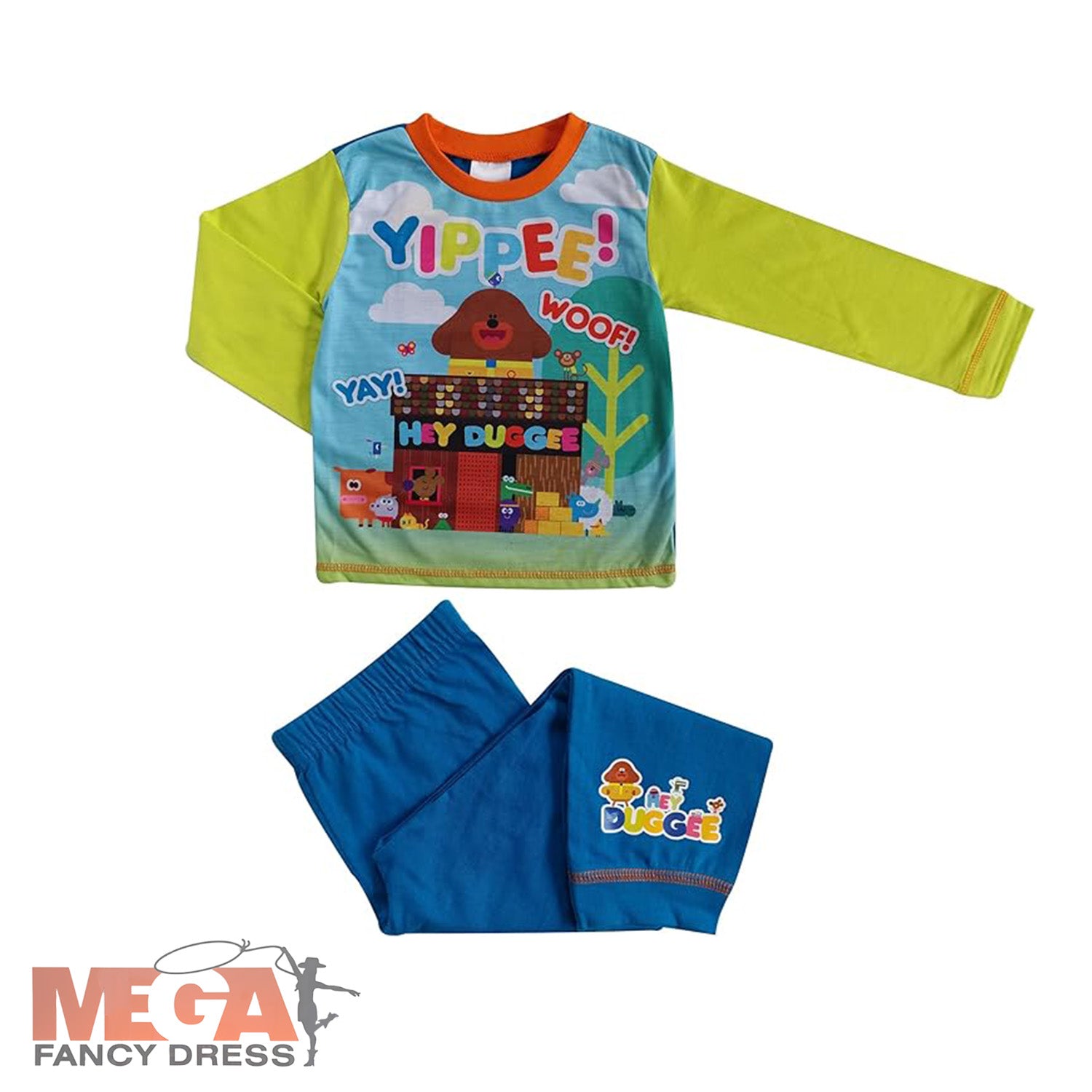 Official Hey Duggee Yippee Pyjamas Mega Fancy Dress UK