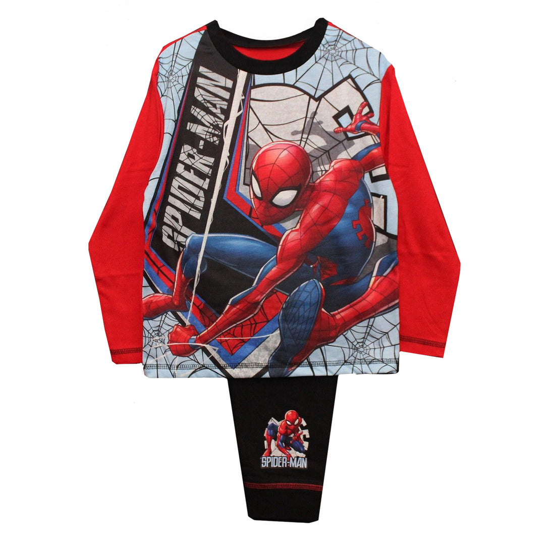 Official Boys Spiderman Crouch Pyjamas