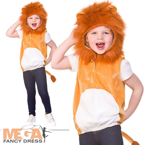 Lion Tabard Kids Animal Wildlife Book Day Costume