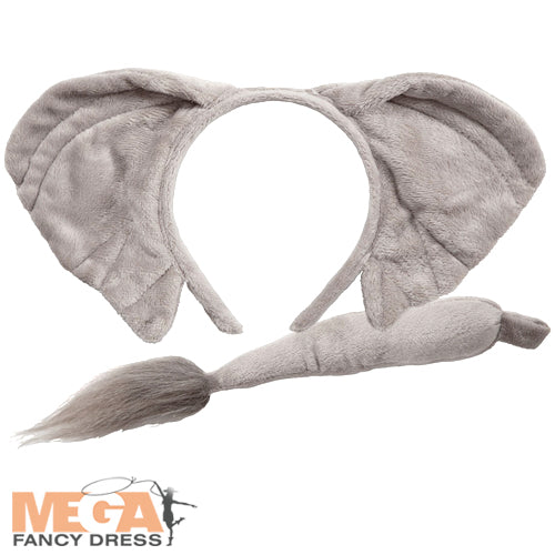 Elephant Ears and Tail Animal Costume Accessory Set